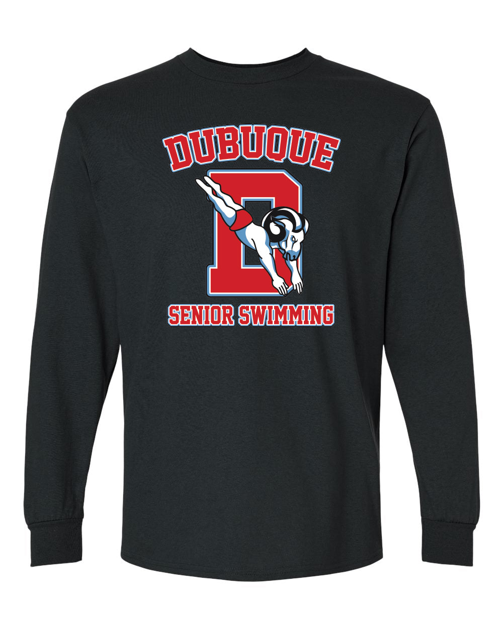 2400- DBQ SENIOR MEN'S SWIM Gildan - Ultra Cotton® Long Sleeve T-Shirt