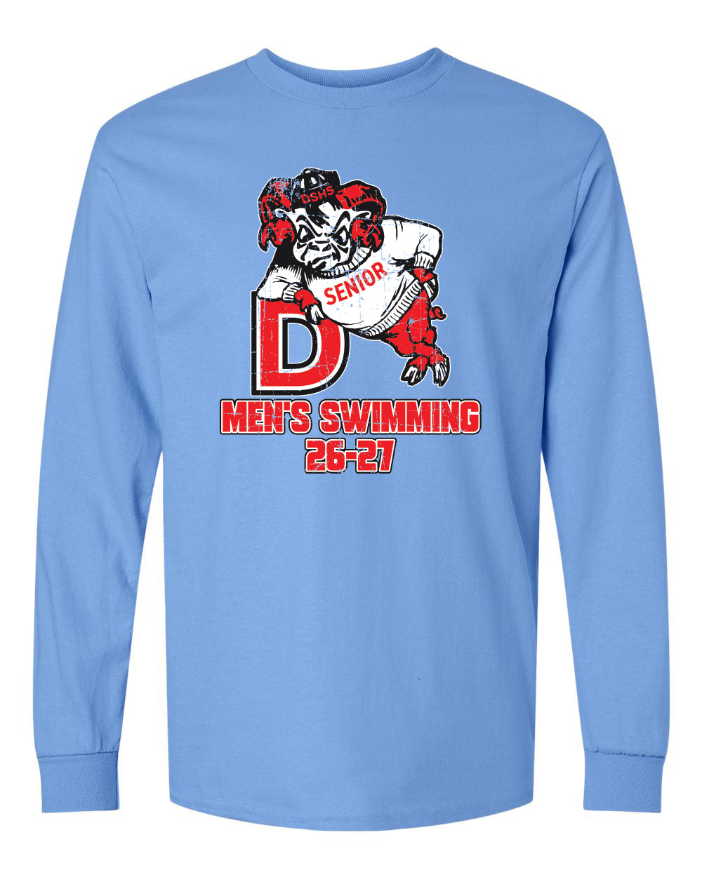 2400- DBQ SENIOR MEN'S SWIM Gildan - Ultra Cotton® Long Sleeve T-Shirt