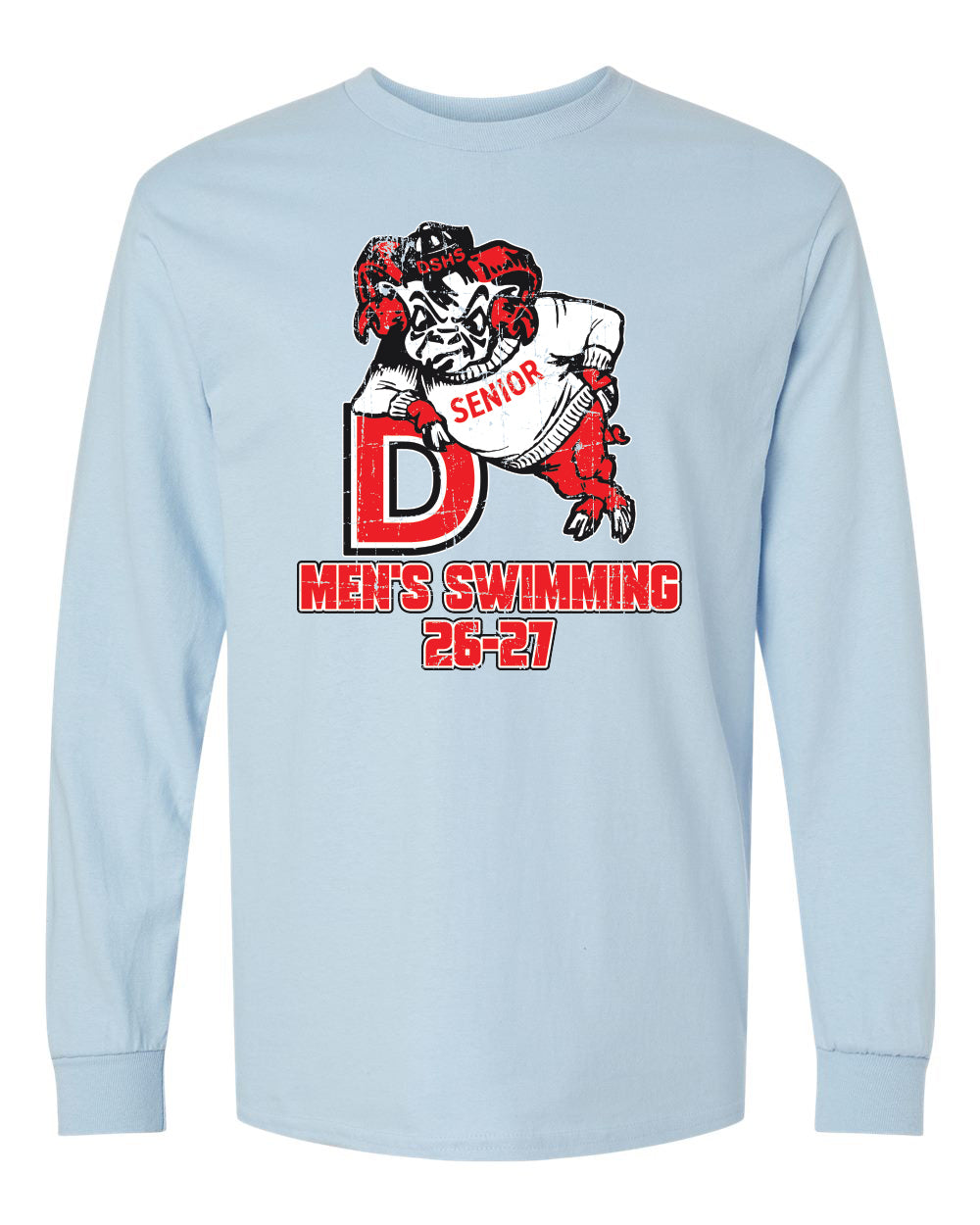 2400- DBQ SENIOR MEN'S SWIM Gildan - Ultra Cotton® Long Sleeve T-Shirt