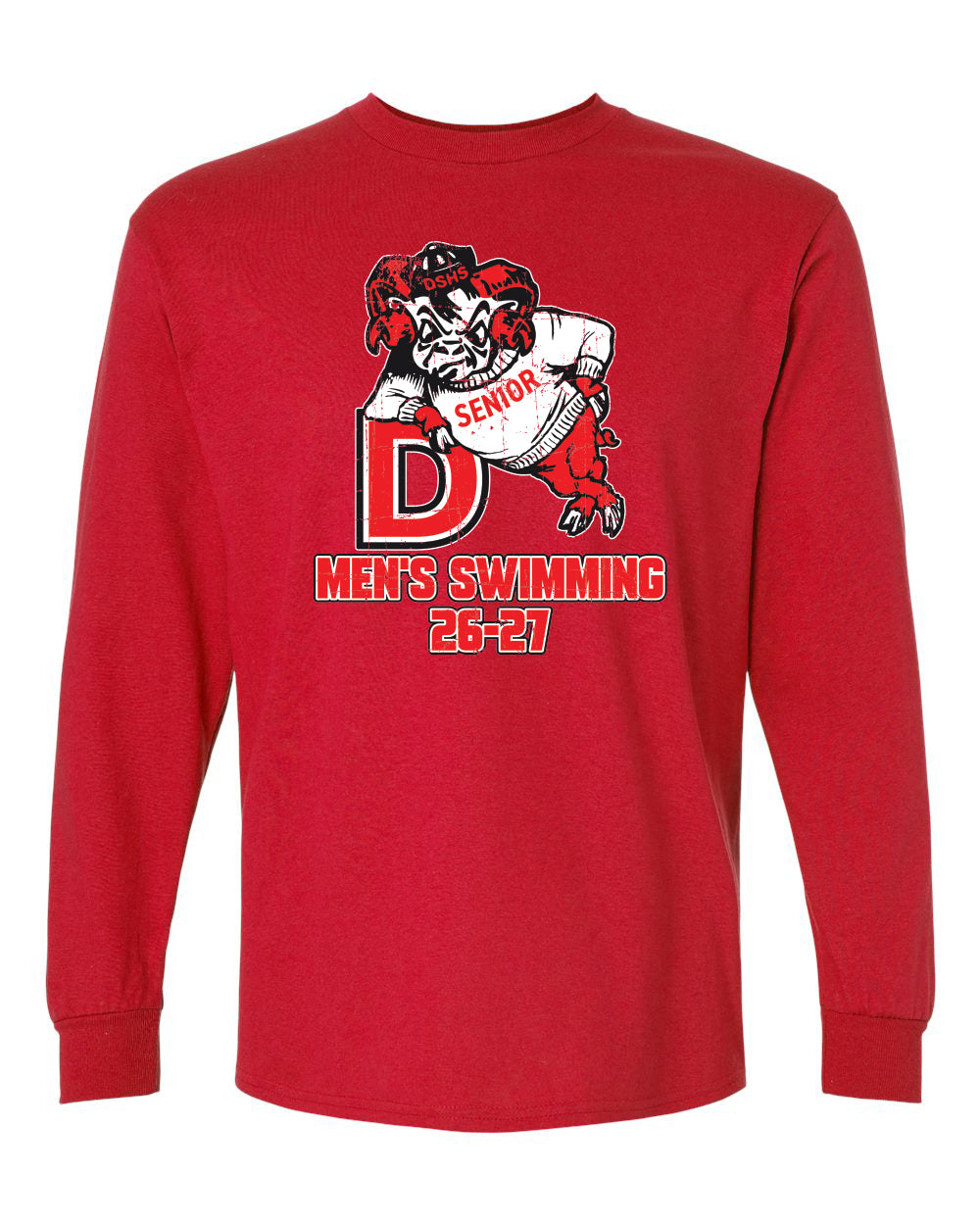 2400- DBQ SENIOR MEN'S SWIM Gildan - Ultra Cotton® Long Sleeve T-Shirt