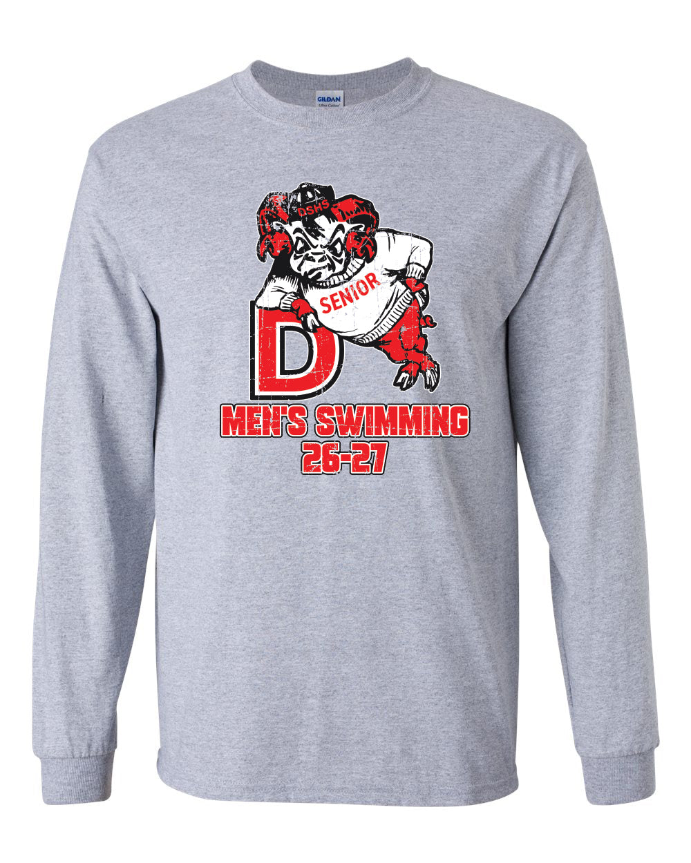 2400- DBQ SENIOR MEN'S SWIM Gildan - Ultra Cotton® Long Sleeve T-Shirt