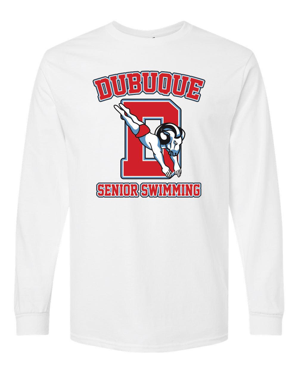 2400- DBQ SENIOR MEN'S SWIM Gildan - Ultra Cotton® Long Sleeve T-Shirt