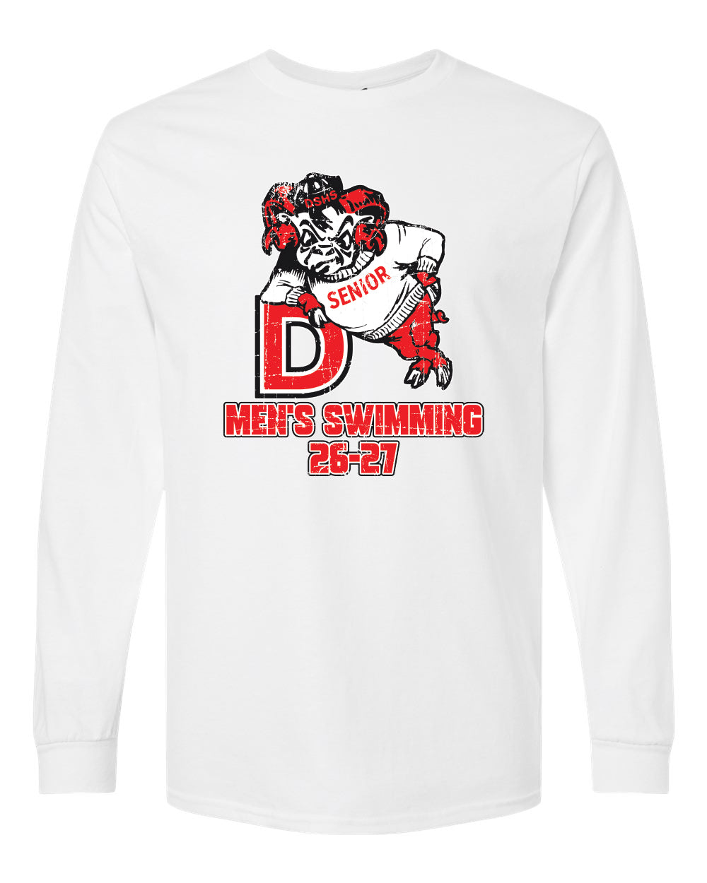 2400- DBQ SENIOR MEN'S SWIM Gildan - Ultra Cotton® Long Sleeve T-Shirt