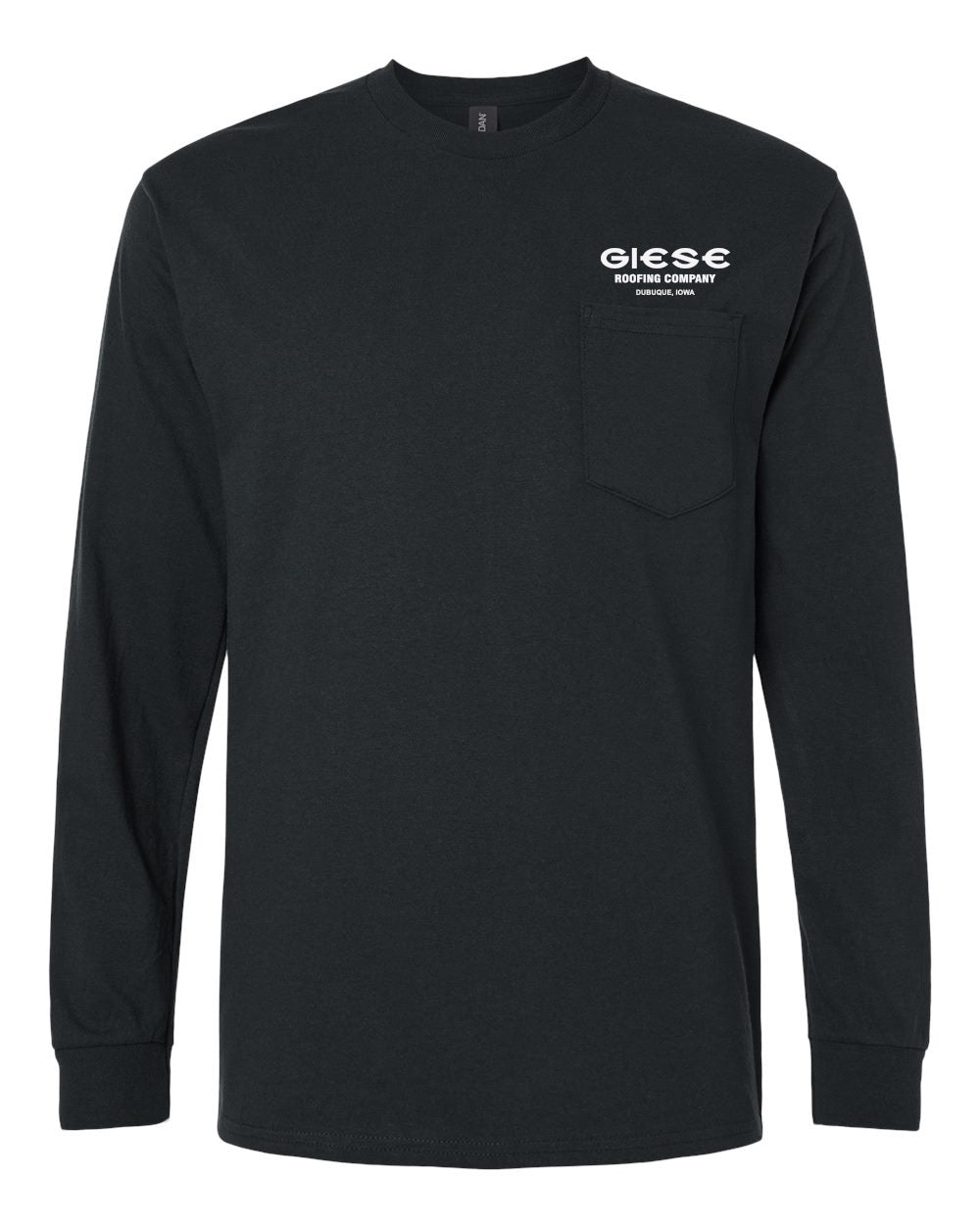 2410- GIESE ROOFING Ultra Cotton® Long Sleeve Pocket T-Shirt