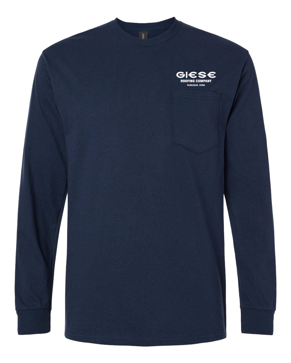 2410- GIESE ROOFING Ultra Cotton® Long Sleeve Pocket T-Shirt