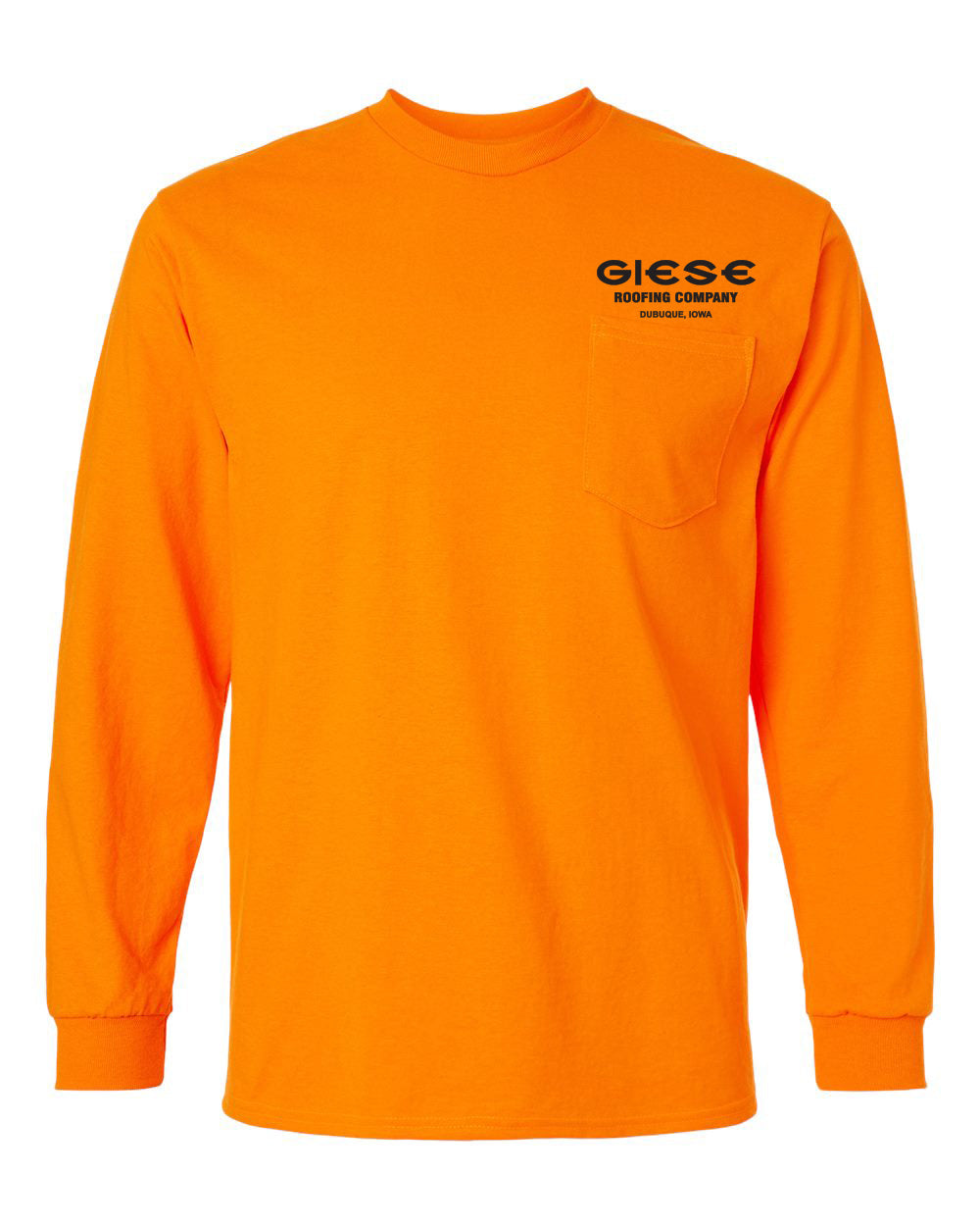 2410- GIESE ROOFING Ultra Cotton® Long Sleeve Pocket T-Shirt