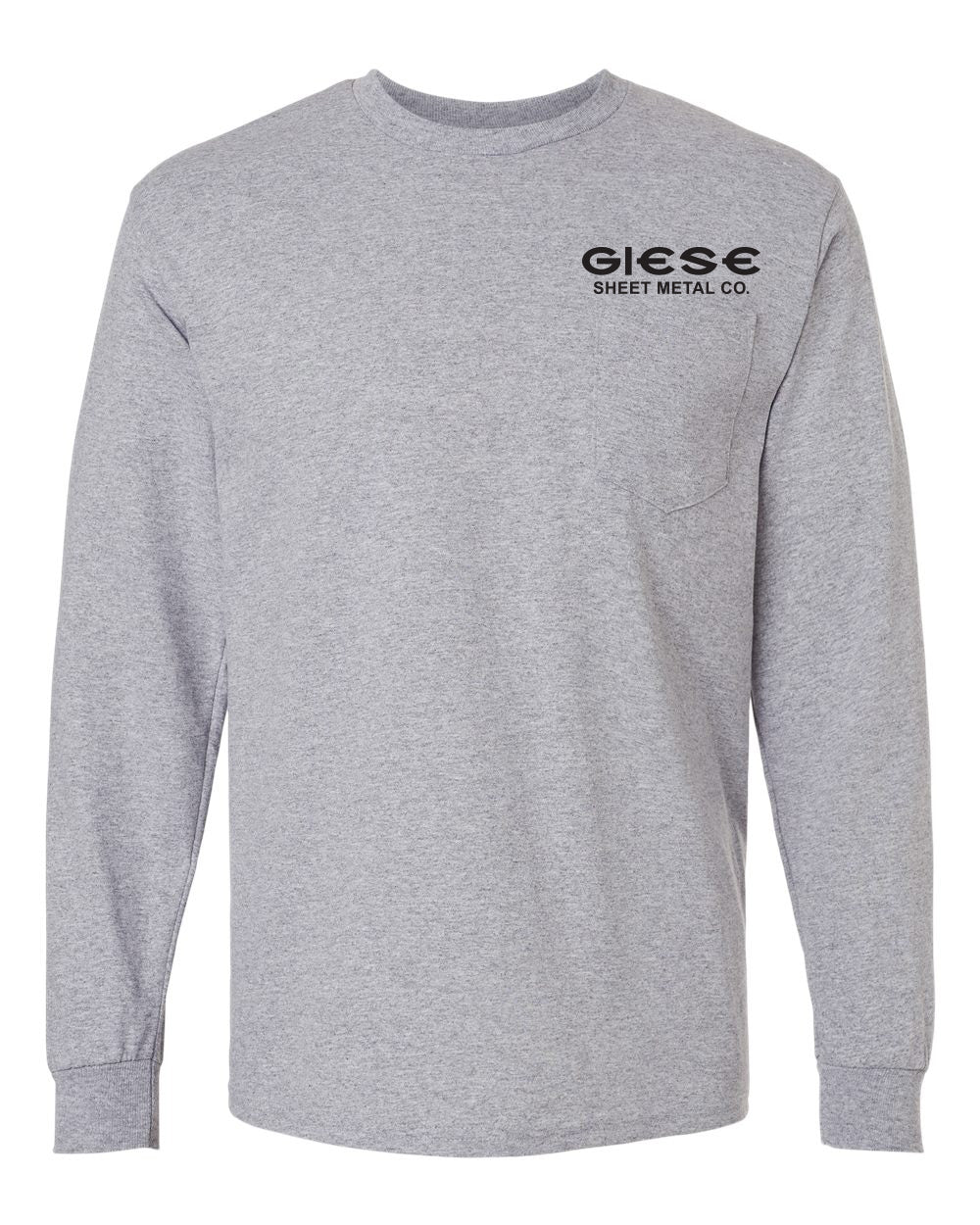 2410- GIESE SHEET METAL Ultra Cotton® Long Sleeve Pocket T-Shirt