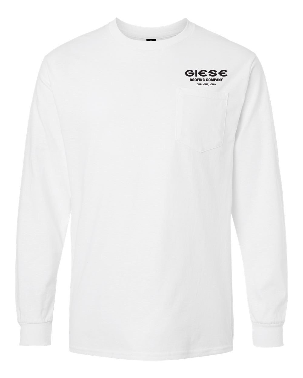2410- GIESE ROOFING Ultra Cotton® Long Sleeve Pocket T-Shirt