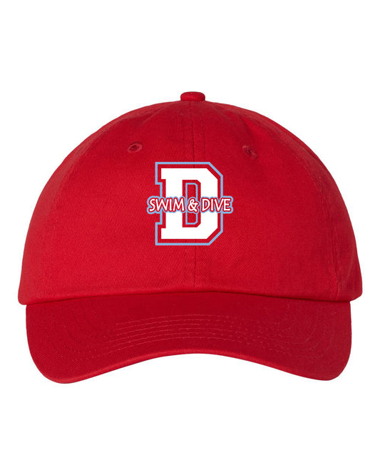 28295- DBQ SENIOR SWIM Adult Bio-Washed Classic Dad’s Cap