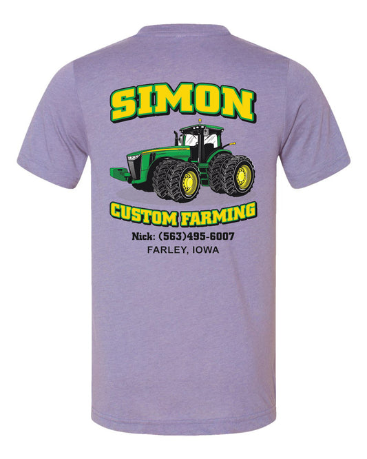 3001CVC- SIMON CUSTOM FARMING CVC Jersey Tee