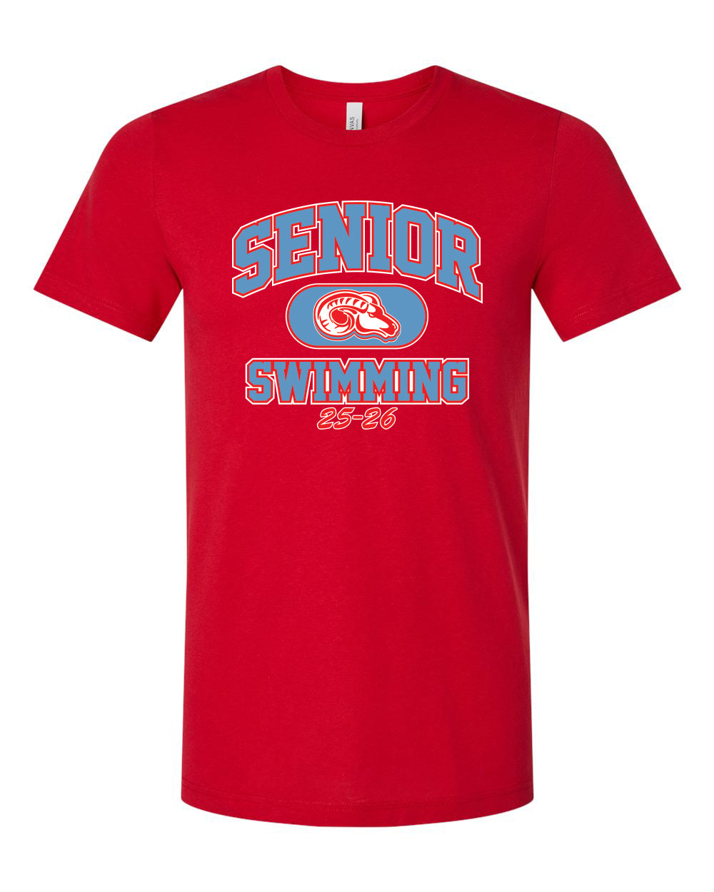 3001CVC- DBQ SENIOR MEN'S SWIM -BELLA + CANVAS - CVC Jersey Tee