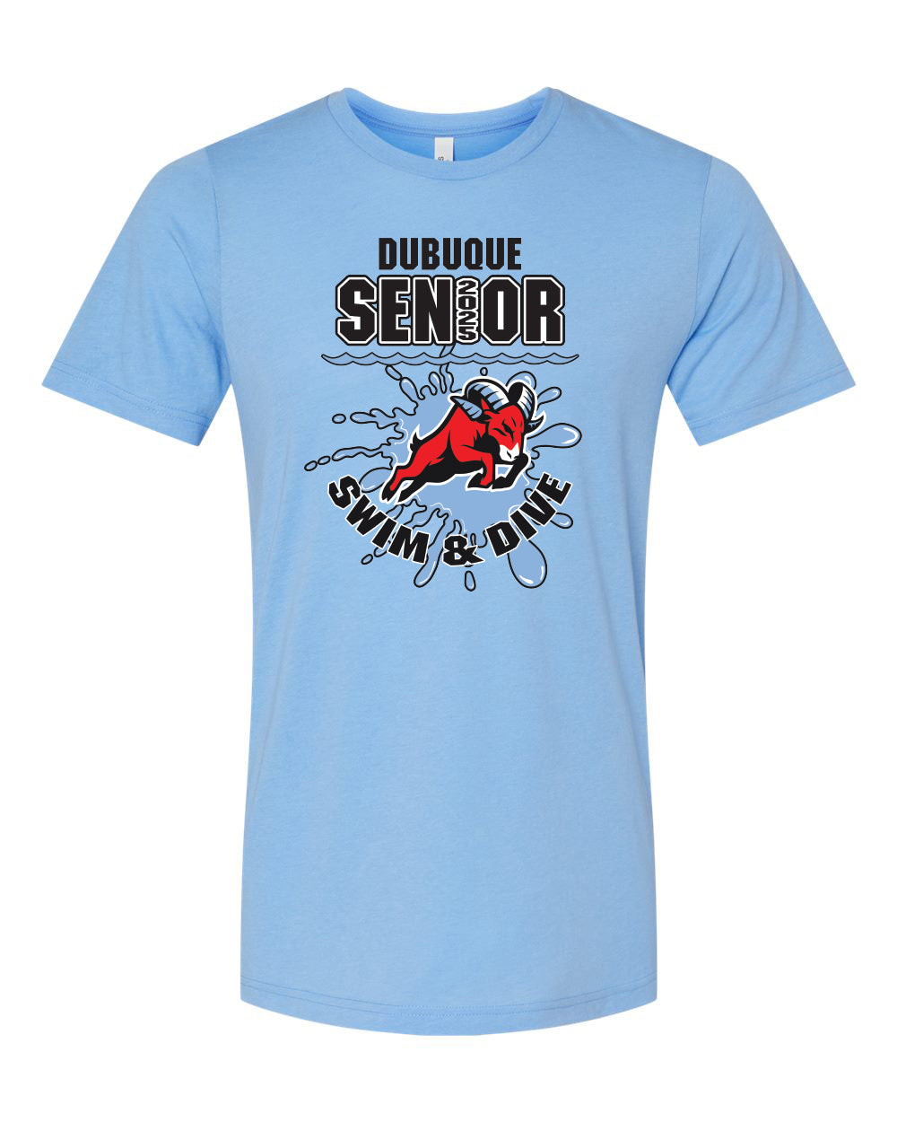 3413- DBQ SENIOR SWIM Triblend Tee