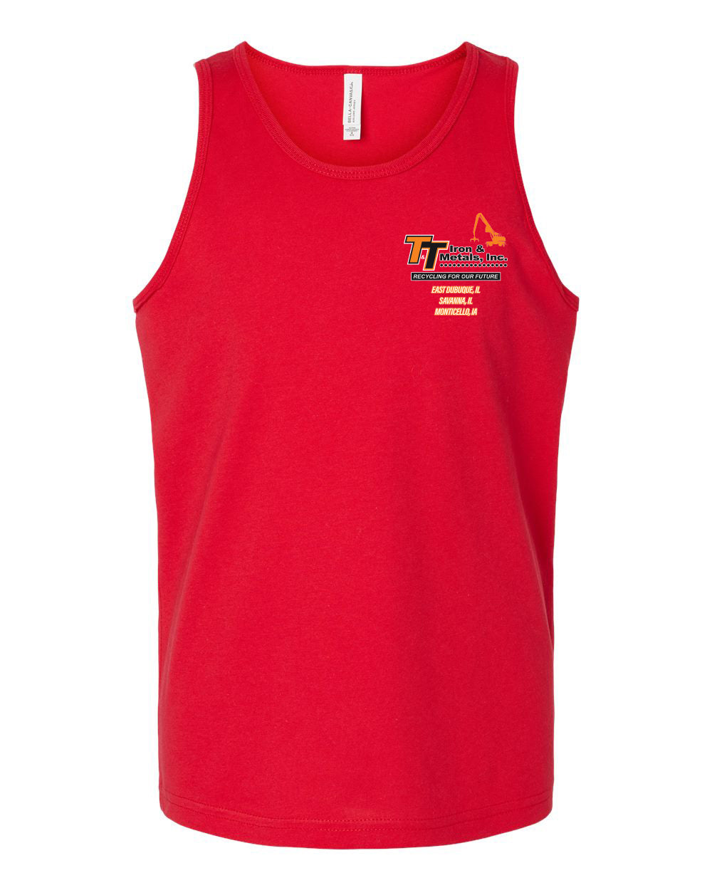 3480Y - T&T Iron & Metals BELLA + CANVAS - Youth Jersey Tank