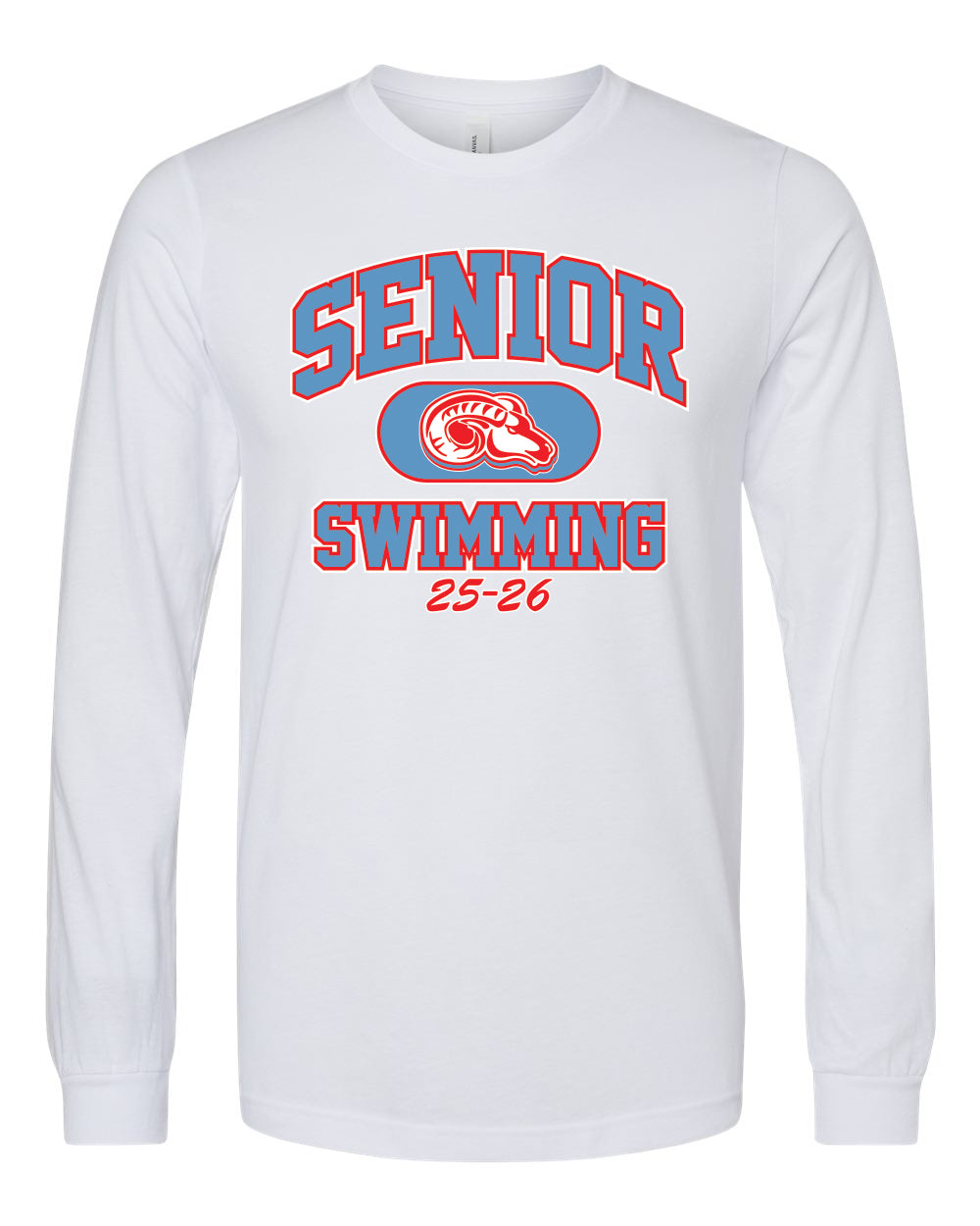 3501CVC- DBQ SENIOR MEN'S SWIM BELLA + CANVAS - Heather CVC Long Sleeve Tee