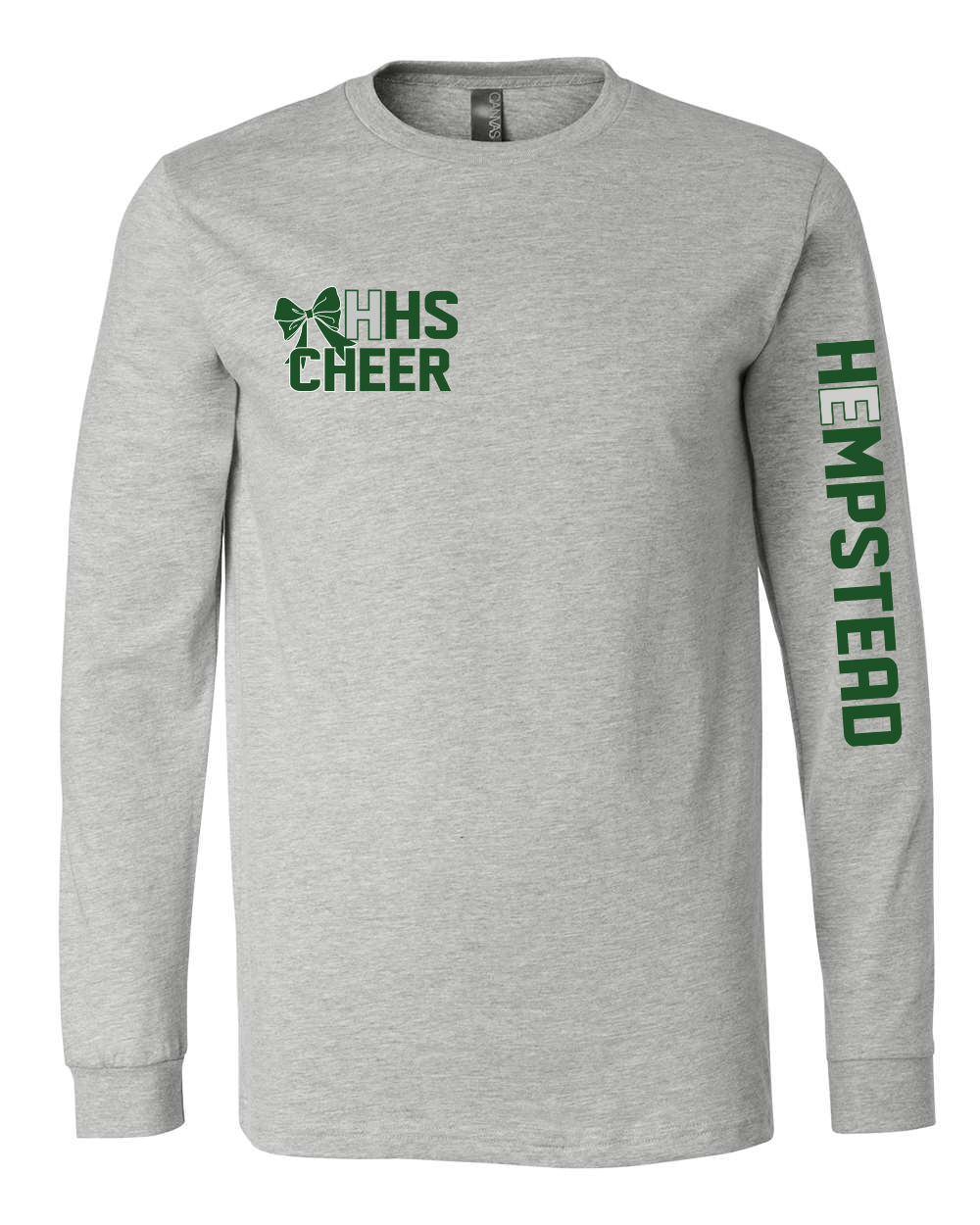 3501CVC- HEMPSTEAD CHEER Heather CVC Long Sleeve Tee