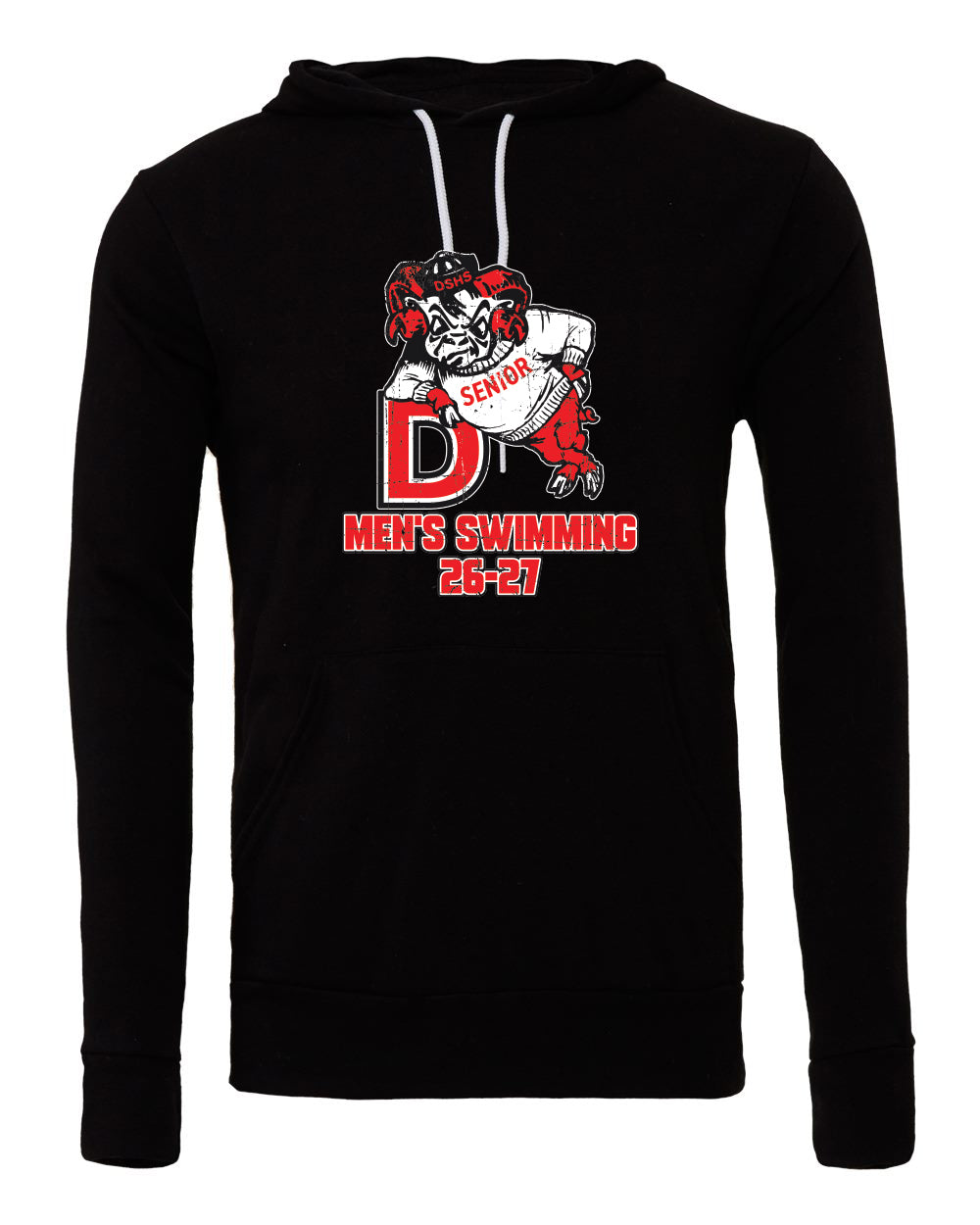 3719- DBQ SENIOR MEN'S SWIM- BELLA + CANVAS - Sponge Fleece Hoodie
