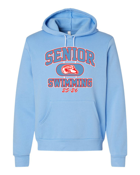 3719- DBQ SENIOR MEN'S SWIM- BELLA + CANVAS - Sponge Fleece Hoodie