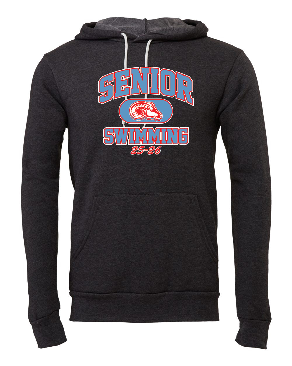3719- DBQ SENIOR MEN'S SWIM- BELLA + CANVAS - Sponge Fleece Hoodie