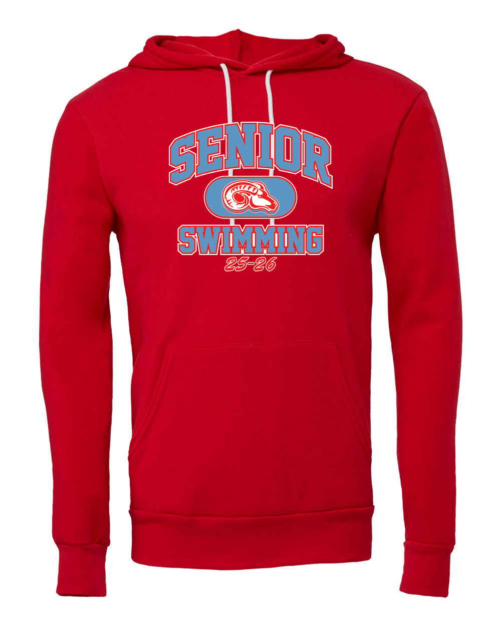 3719- DBQ SENIOR MEN'S SWIM- BELLA + CANVAS - Sponge Fleece Hoodie