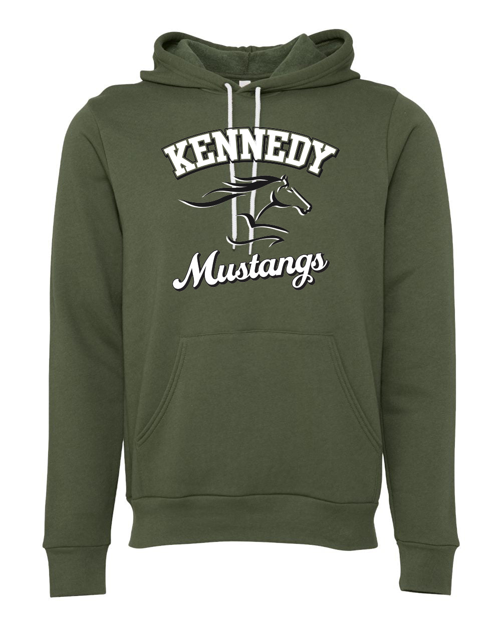 3719- KENNEDY- BELLA + CANVAS - Adult Sponge Fleece Hoodie
