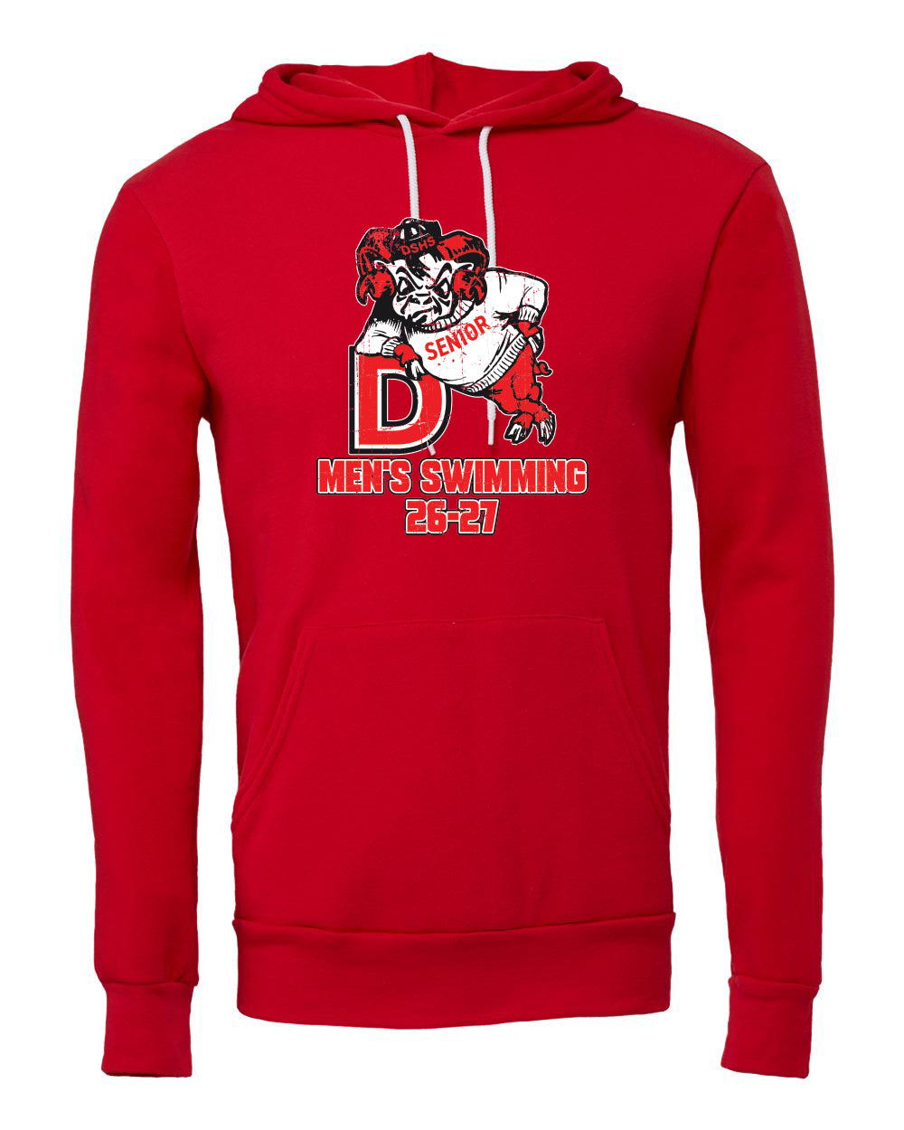 3719- DBQ SENIOR MEN'S SWIM- BELLA + CANVAS - Sponge Fleece Hoodie