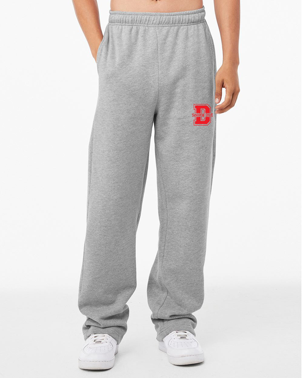 3725- DBQ SENIOR MEN'S SWIM Unisex Sponge Fleece Straight Leg Sweatpants