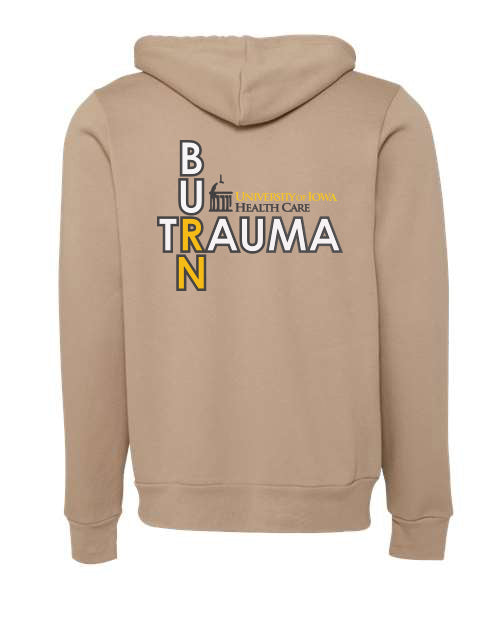 3739- U OF I BURN UNIT RN-  BELLA + CANVAS - Sponge Fleece Full-Zip Hoodie