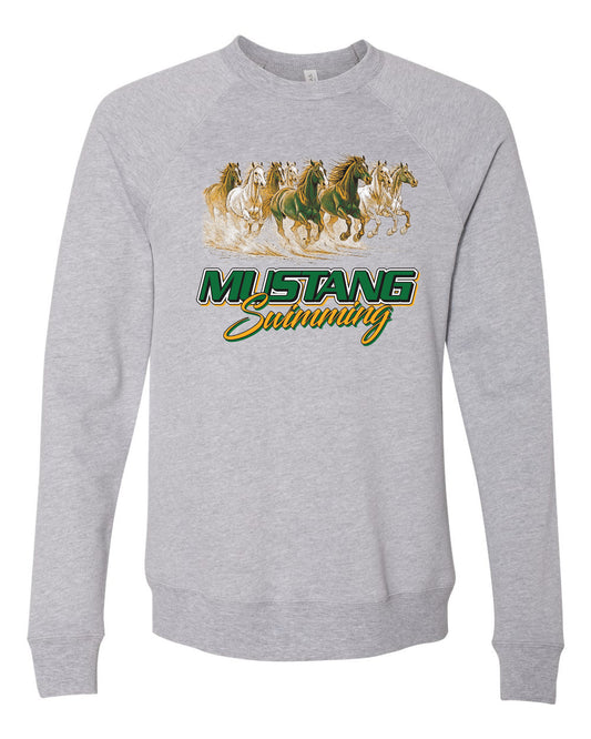 3901- HEMPSTEAD SWIMMING Unisex Sponge Fleece Raglan Crewneck Sweatshirt