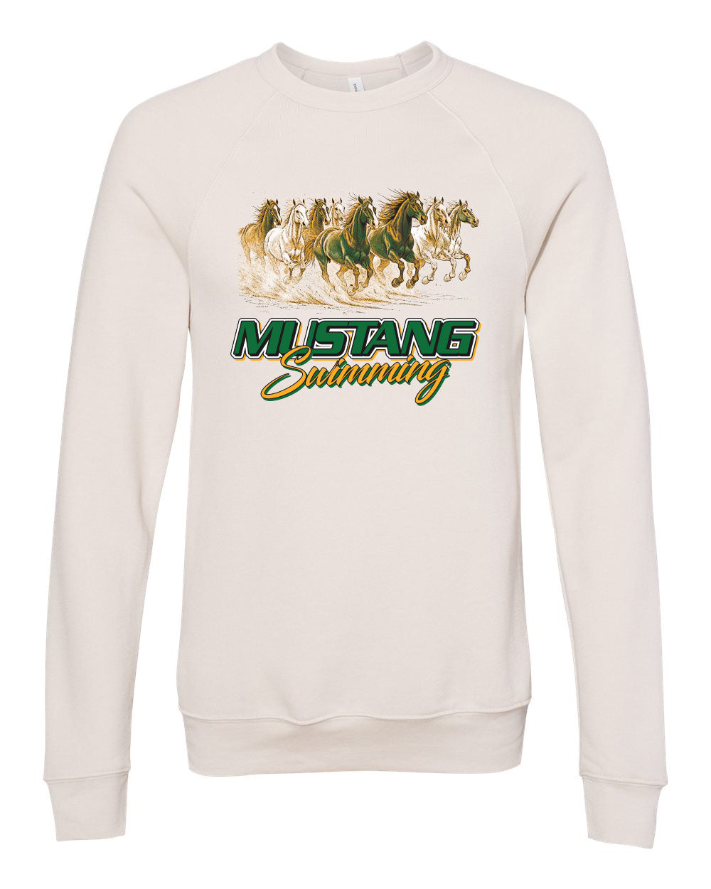 3901- HEMPSTEAD SWIMMING Unisex Sponge Fleece Raglan Crewneck Sweatshirt