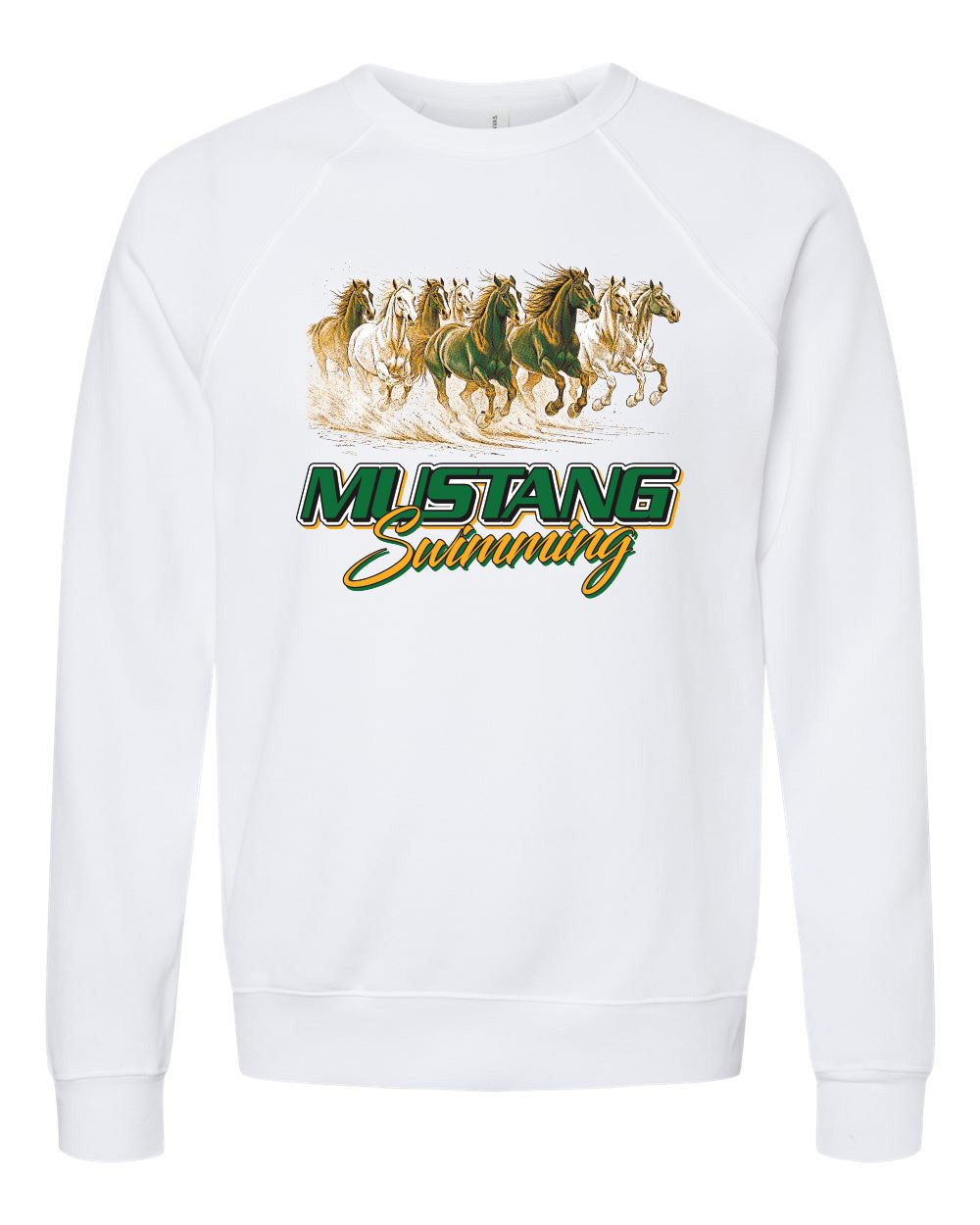 3901- HEMPSTEAD SWIMMING Unisex Sponge Fleece Raglan Crewneck Sweatshirt