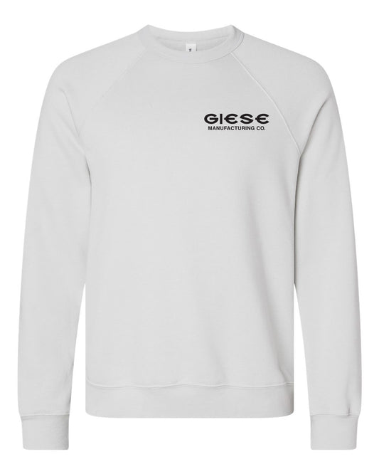 3901- GIESE MFG BELLA + CANVAS - Sponge Fleece Raglan Crewneck Sweatshirt