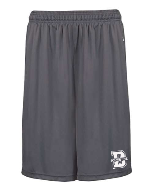 4127- DBQ SENIOR MEN'S SWIM Men's Pocketed 7" Shorts