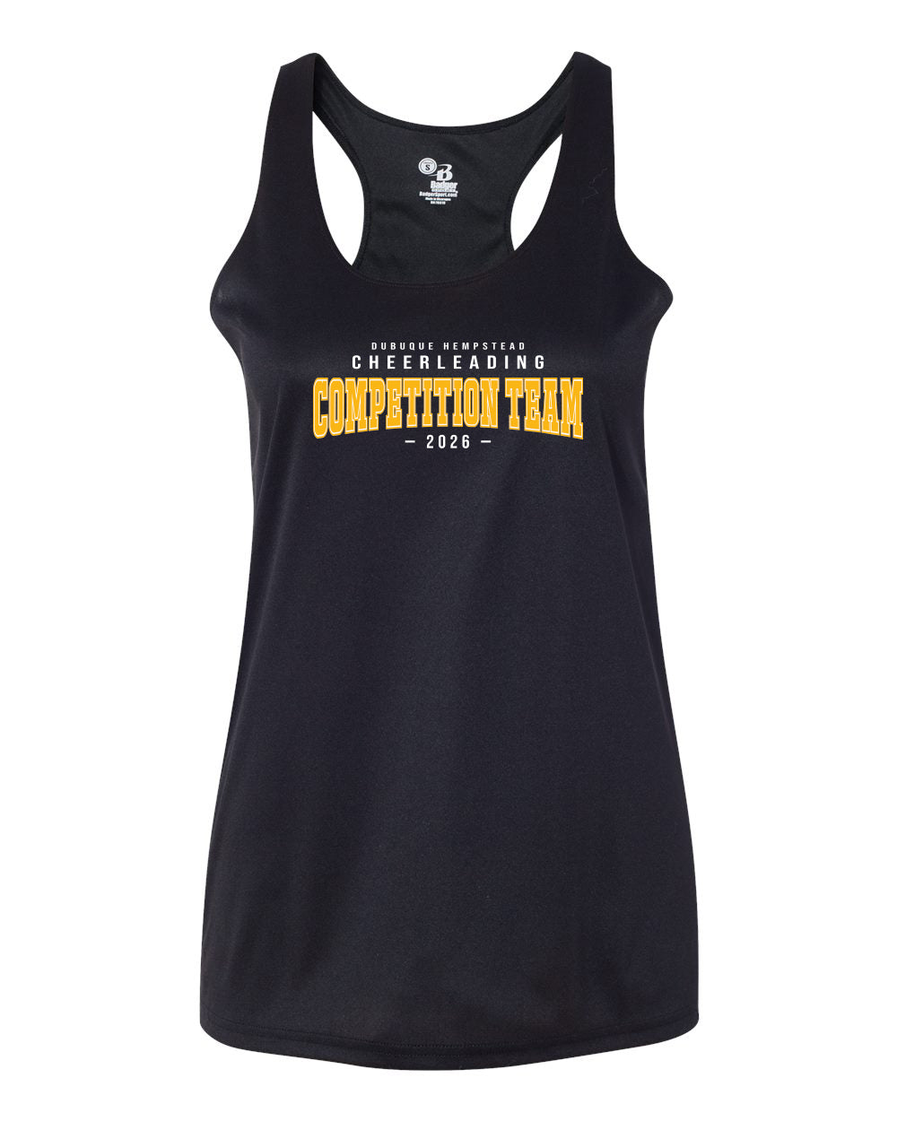 4166- HEMPSTEAD CHEER COMPETITION Women’s B-Core Racerback Tank Top