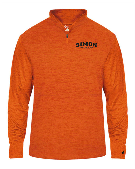 4172- SIMON CUSTOM FARMING Tonal Blend Quarter-Zip Pullover
