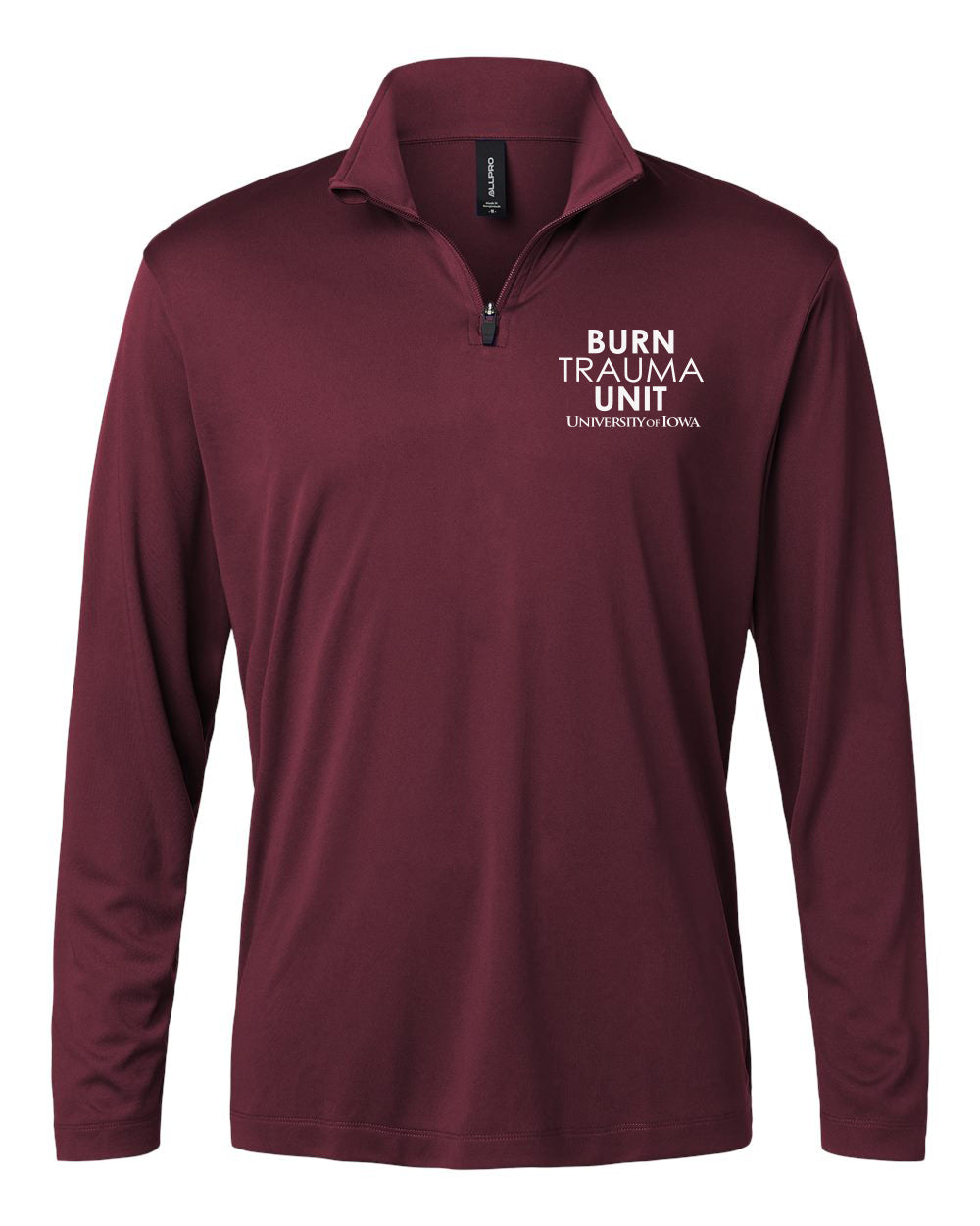 41870- U OF I BURN UNIT Men's Performance Quarter-Zip Pullover