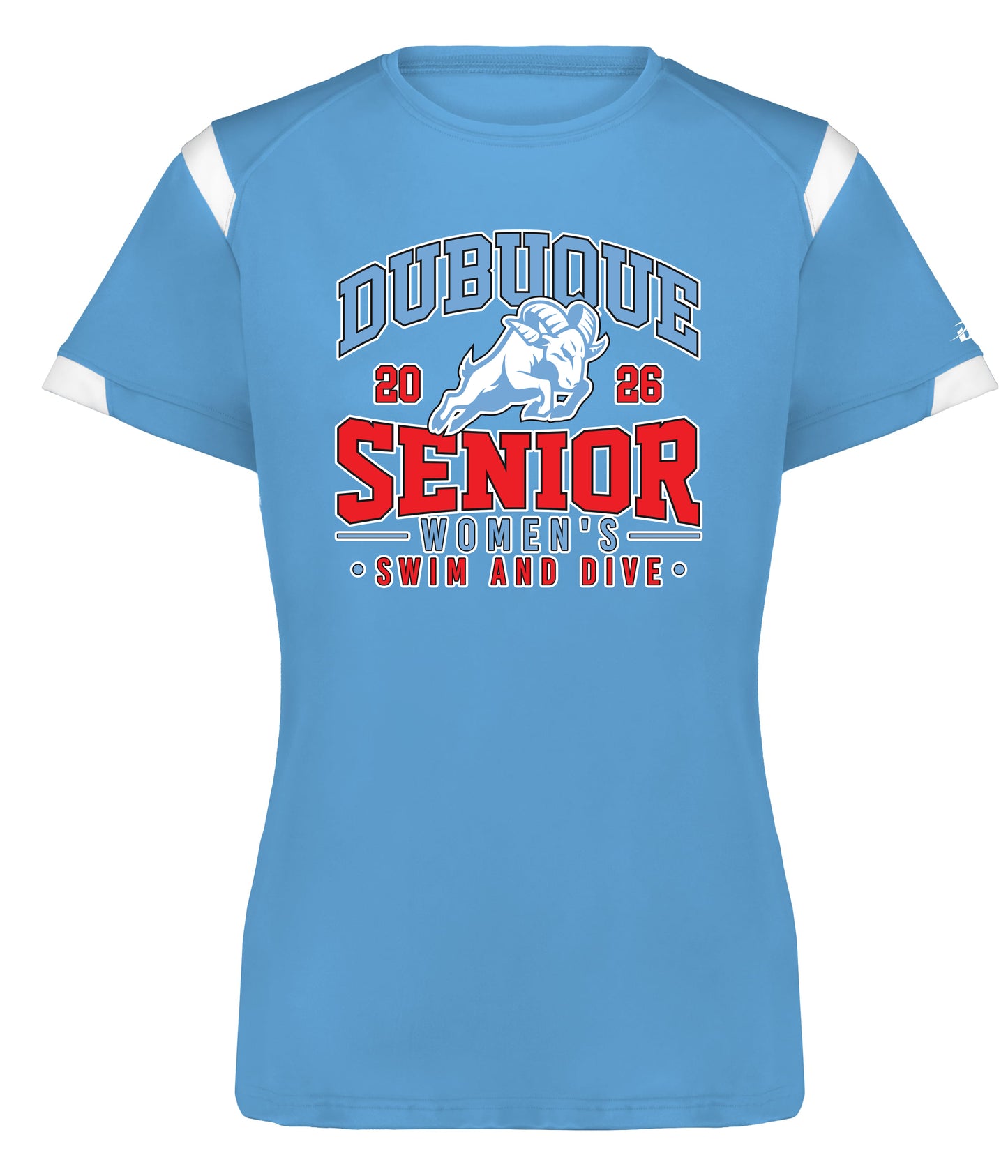 438000- DBQ SENIOR SWIM LADIES ON THE RISE TEE