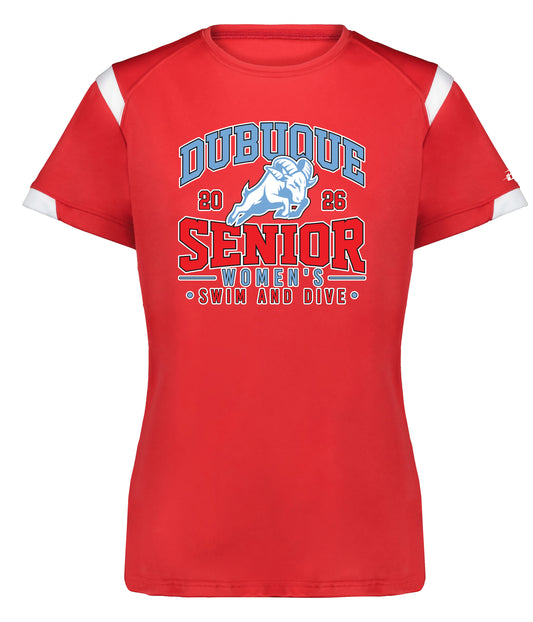 438000- DBQ SENIOR SWIM LADIES ON THE RISE TEE
