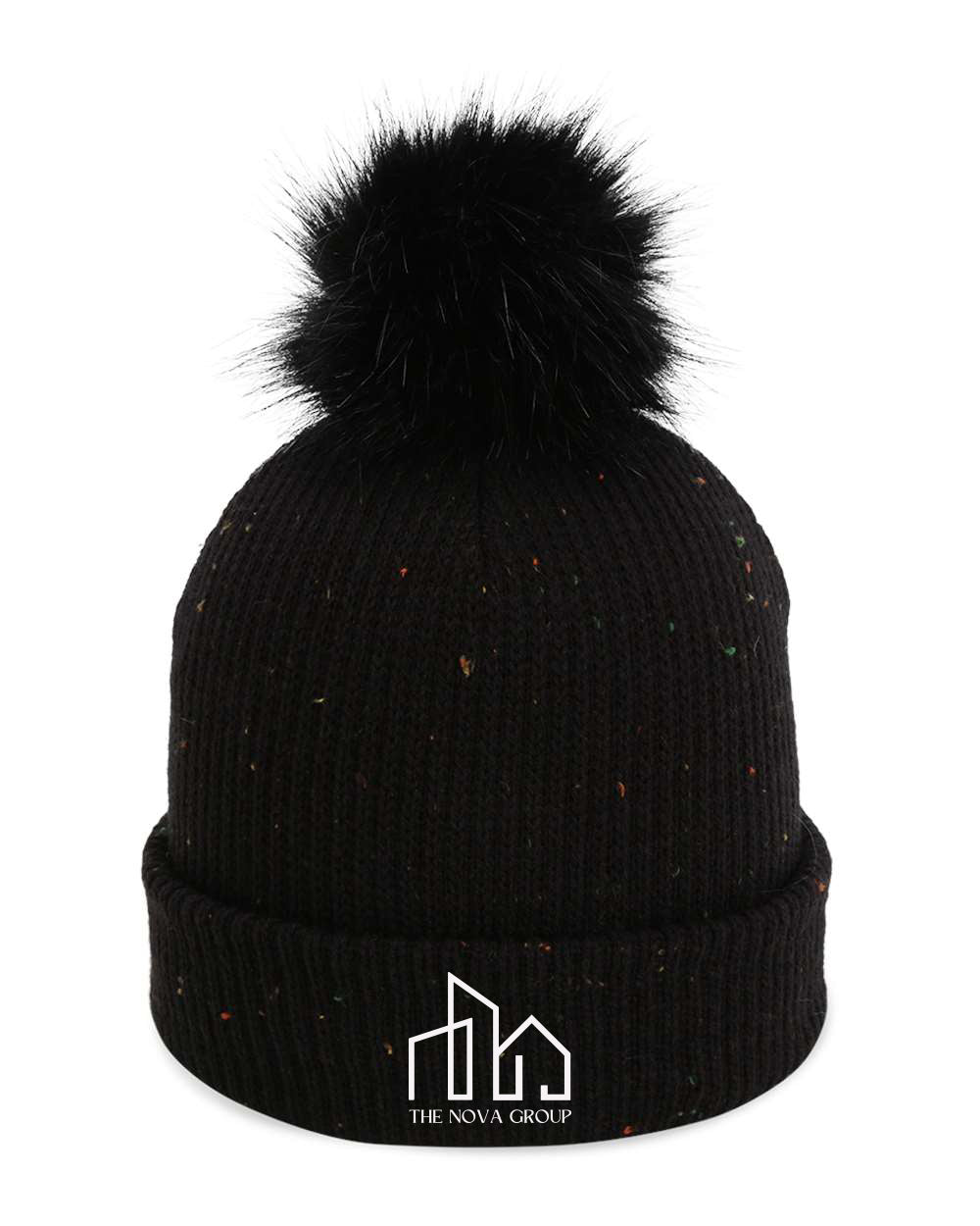 6014- NOVA GROUP The Montage Pom Cuffed Beanie
