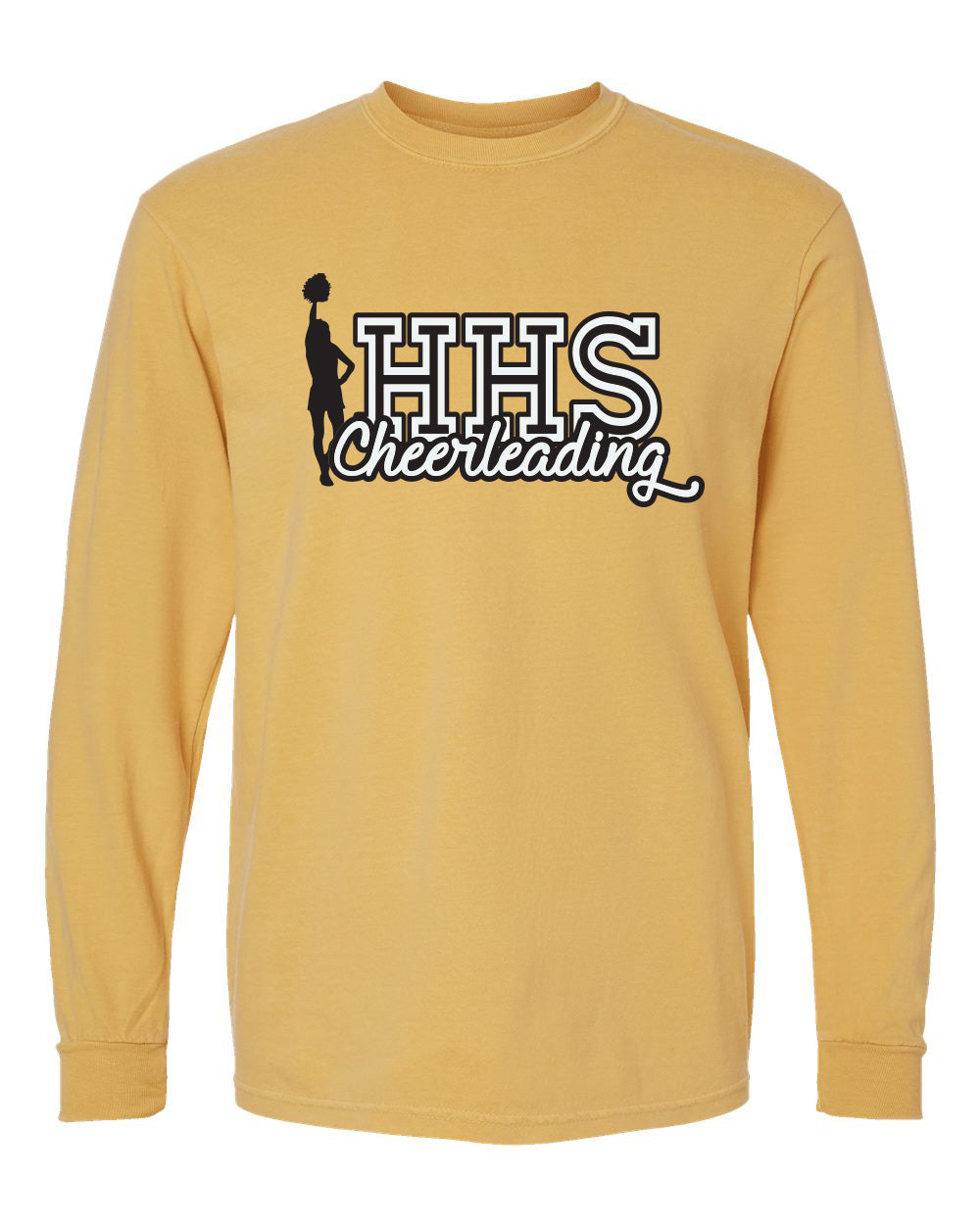 6014- HEMPSTEAD CHEER Unisex Garment-Dyed Long Sleeve T-Shirt