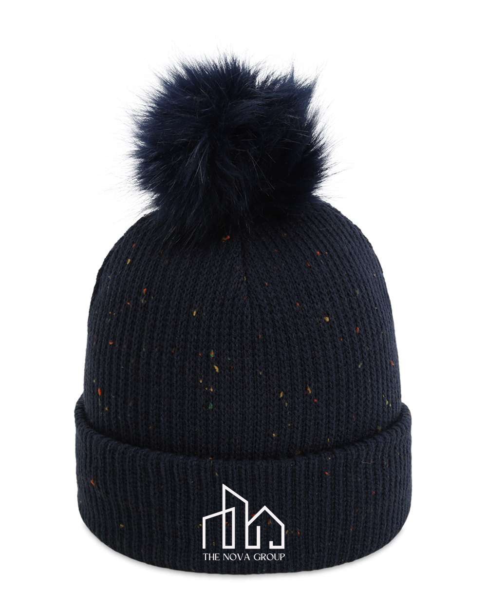 6014- NOVA GROUP The Montage Pom Cuffed Beanie