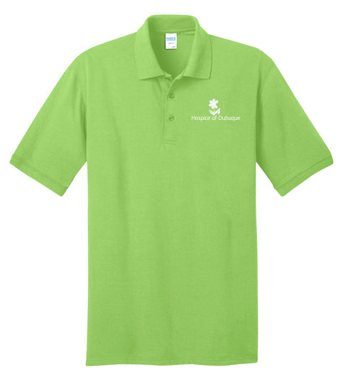KP55T- HOSPICE Lime Tall Core Blend Jersey Knit Polo
