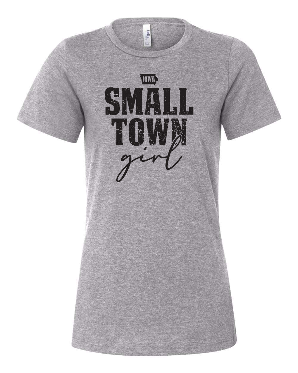 6400CVC- IOWA SMALL TOWN GIRL Women’s Relaxed Fit Heather CVC Tee