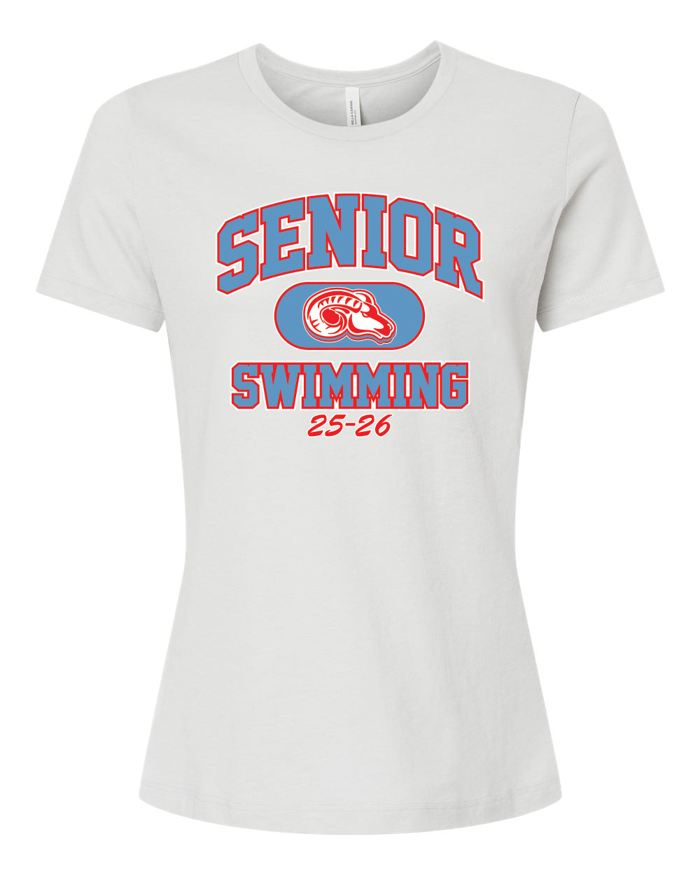 6400CVC- DBQ SENIOR MEN'S SWIM BELLA + CANVAS - Women’s Relaxed Fit Heather CVC Tee