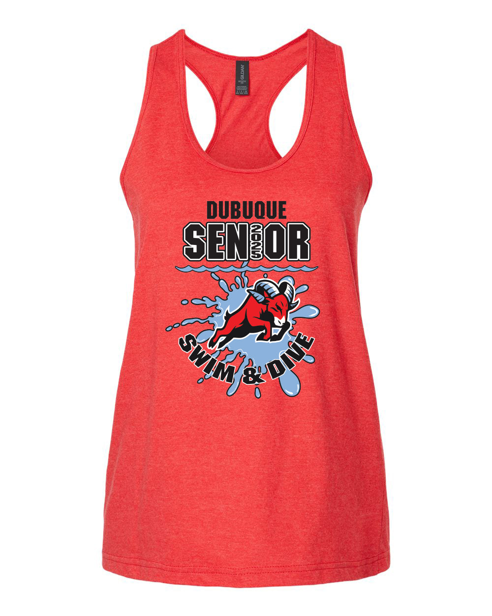 64220LCVC- DBQ SENIOR SWIM Women's Racerback Tank Top