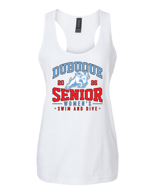 64220LCVC- DBQ SENIOR SWIM Women's Racerback Tank Top