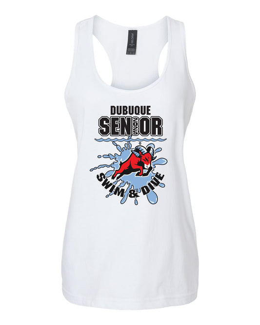 64220LCVC- DBQ SENIOR SWIM Women's Racerback Tank Top