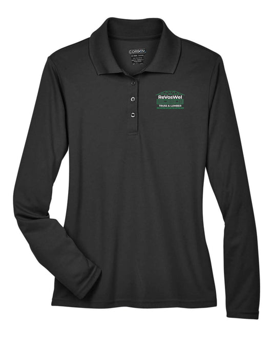 78192 - REVOSWEL - Women's Pinnacle Performance Long Sleeve Piqué Polo
