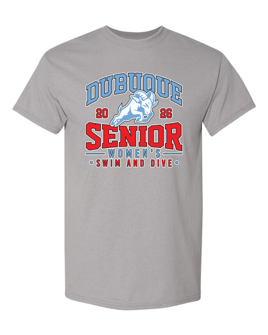 8000- DBQ SENIOR SWIM RAM HEAD Unisex DryBlend® T-Shirt