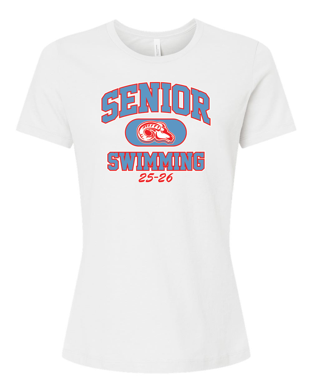 6400CVC- DBQ SENIOR MEN'S SWIM BELLA + CANVAS - Women’s Relaxed Fit Heather CVC Tee