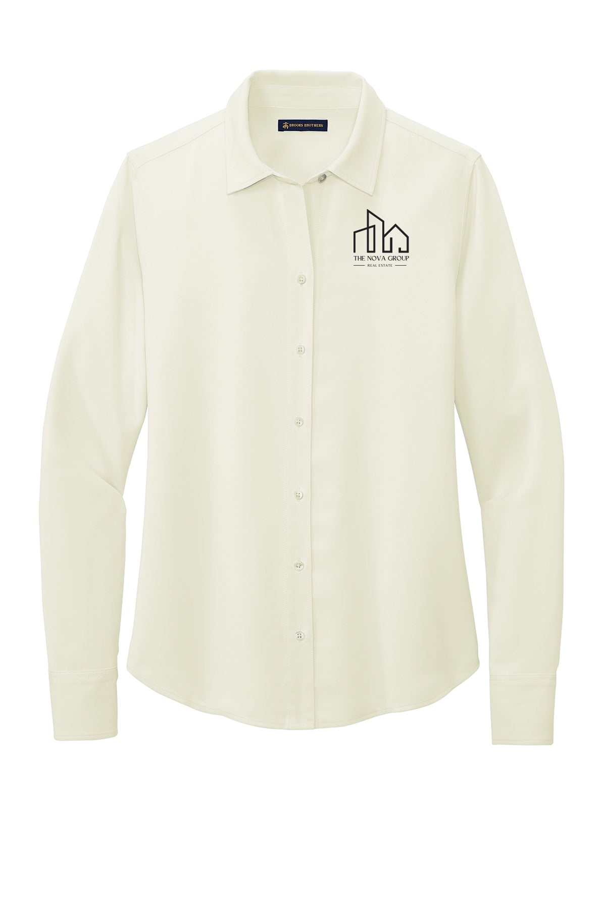 BB18007- NOVA GROUP Brooks Brothers® Women’s Full-Button Satin Blouse